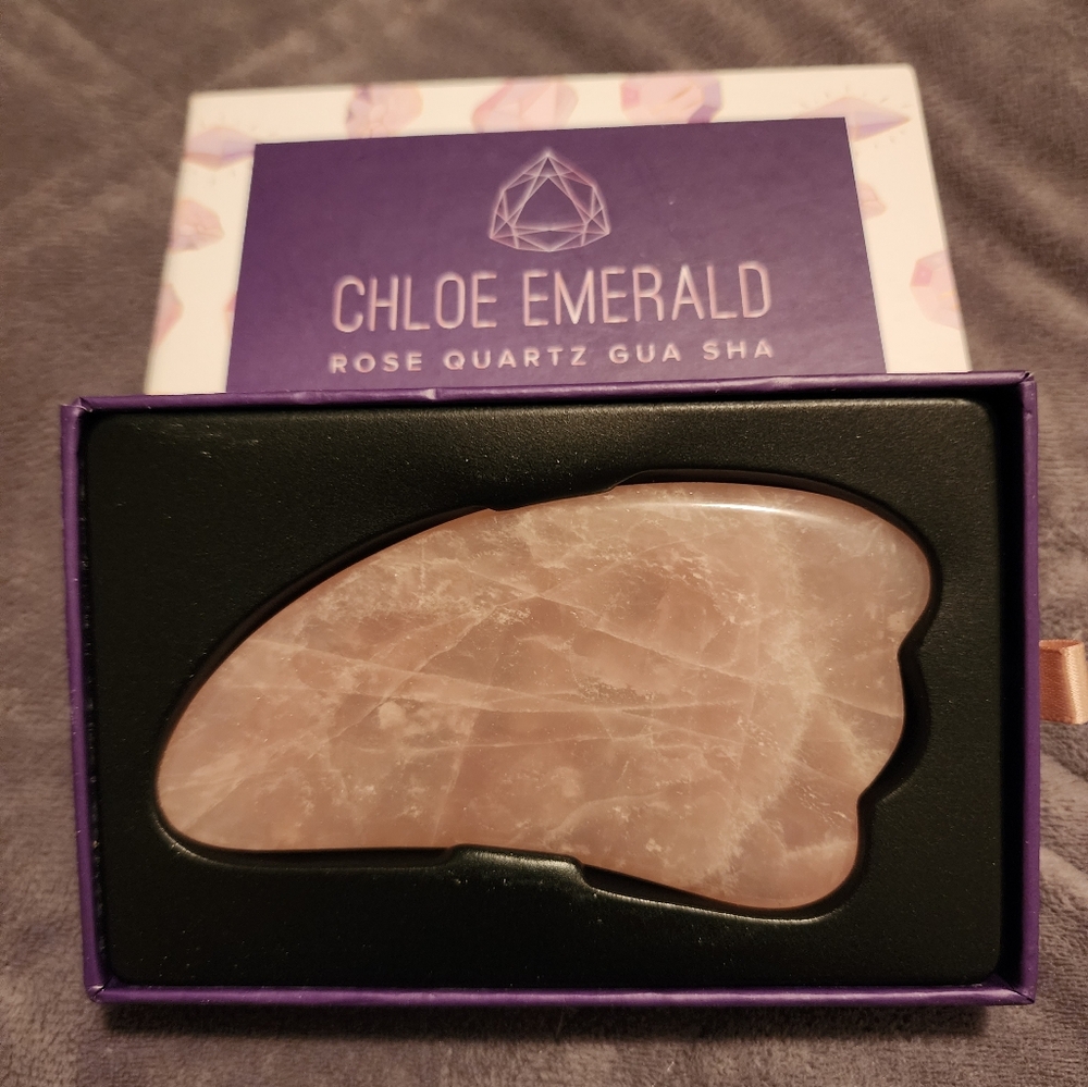 Chloe Emerald Rose Quartz Gua Sha